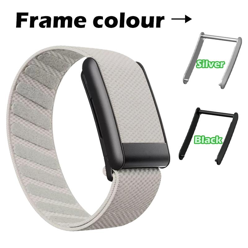 Whoop 5.0 için Dimili Naylon Kayış+ÇERÇEVE Kayışlar Whoop Band 5.0 4.0 Esnek Gerilebilir Spor Kayış Bileklik Saatler Whoop 4 5 için