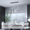 Nordic Minimalist Long Strip Pendant Light for Modern Dining Room or Bar