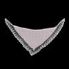 Retro Koronkowa Bandana Opaska na Głowę Z Nadrukiem Szalik na Włosy Bohemia Trójkątna Chusta na Głowę Białe Opaski do Włosów dla Kobiet Dziewczyn Moda Słodka Chusteczka