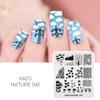 kads Nail Art Stamping Plates 63 Designs Nature Series Nail Template Stencil Plates for Nail Salon