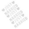 Just Married Banners Multi Purpose Simple Using Cute Design Complete Tools Wedding Decorations Banners for Parties
