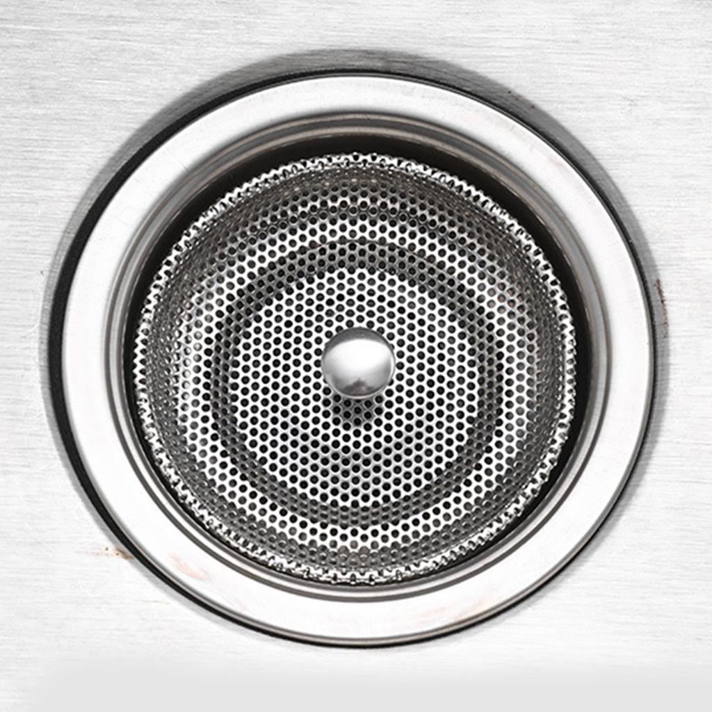 Steel Sink Plugs Prevents Water Leakage Easy To Install Sink Strainer Stable Sink Stopper for Home Or Restaurant