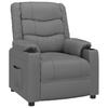 Relaxation Armchair Gray Faux Leather