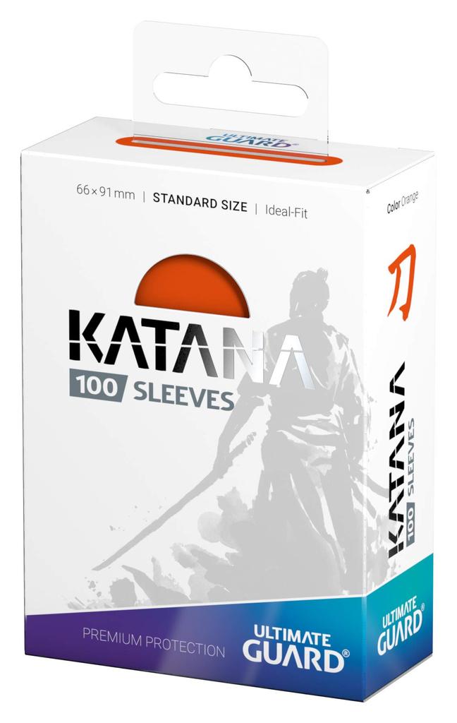 Ultimate Guard Katana Sleeve Standard Size 100 Card Sleeves Orange