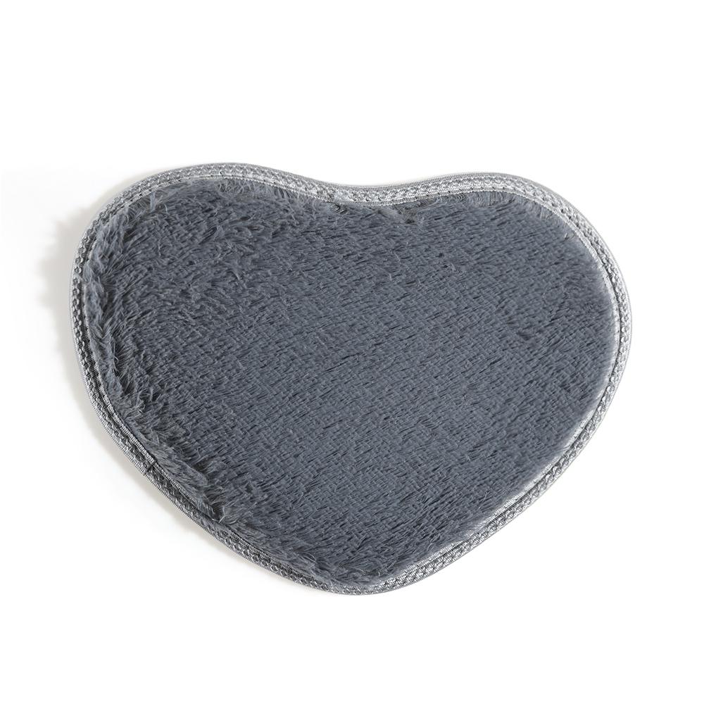 40x30cm Fashion Floor Nonslip Plush Bath Rug Flannel Carpet Heart Mat Memory Foam