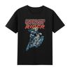 Genuine Avengers Retro Ghost Rider Retro Comic Flower Men And Women With The Same T-shirt Short-sleeved TopJacket