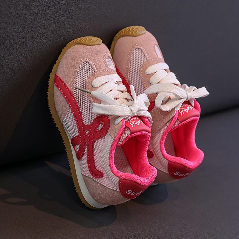 2025 summer single net breathable Forrest Gump shoes fashion versatile baby girl casual shoes boys soft-soled sports shoes