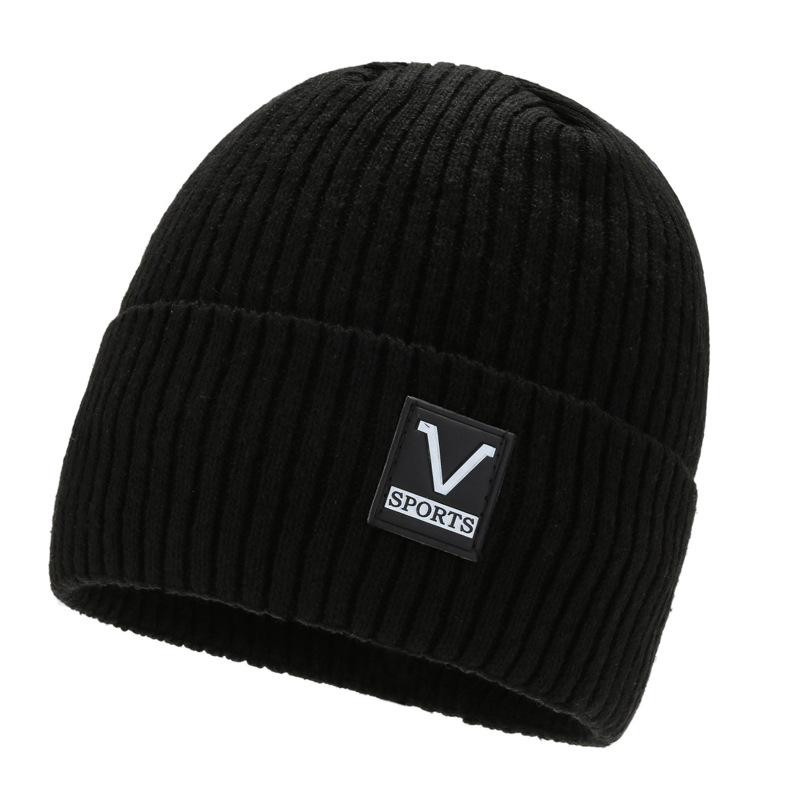 New Autumn and Winter Knitted Hat, Fleece Thermal Hat, Thickened Hat, Cycling Pullover Hat, Wool Hat