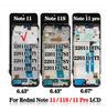 TFT For Redmi Note 11 LCD Display with Frame Touch Screen Glass Panel Assembly