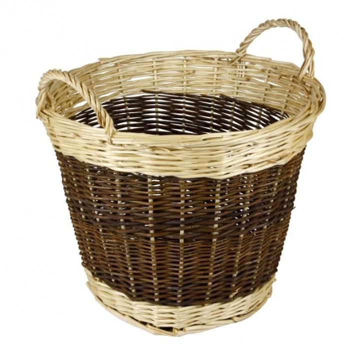 Hearth and Home Two Tone Log Basket