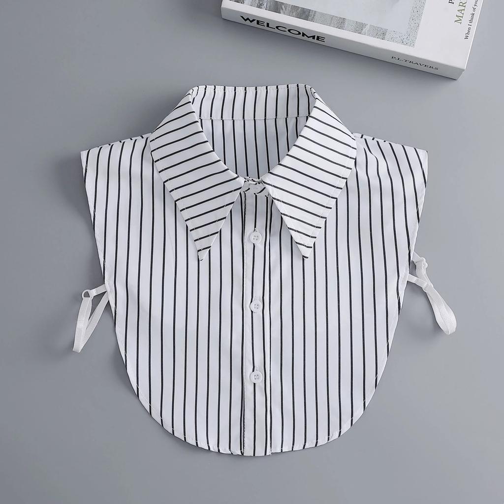 Linbaiway New Lapel Fake Collar Vintage Detachable Shirt Collar for Women Blouse Sweater False Collar Lapel Top Neckwear Ties