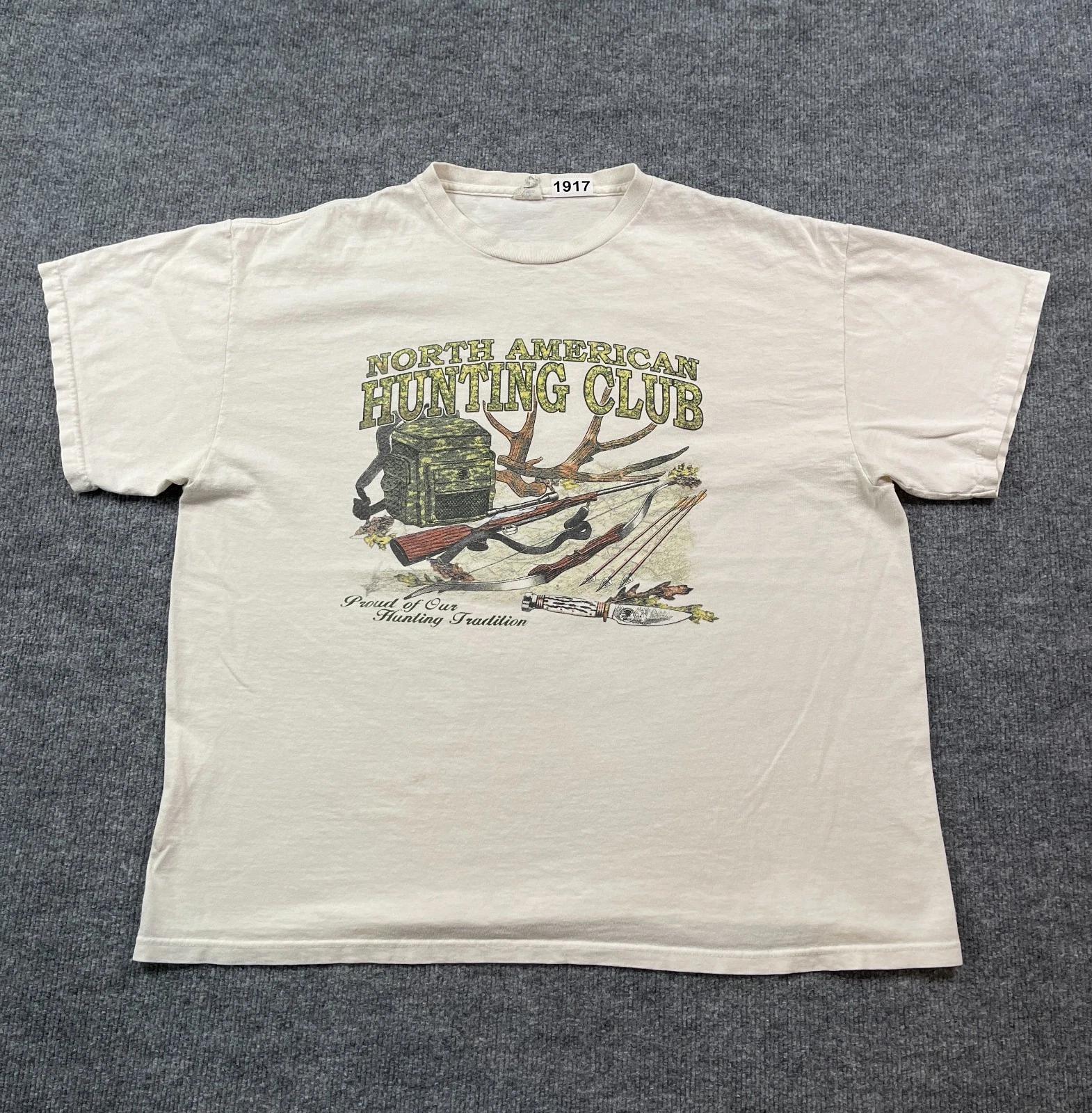 

Винтажная рубашка North-America Hunting Club 90-х годов XL 24x26 Белая M