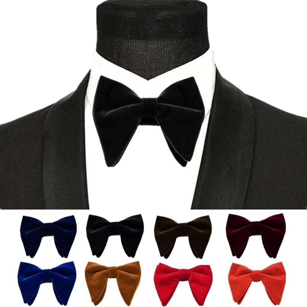 Christmas Gift Women Formal Wear Accessories Bow Knot Bow Tie Horn Bow Ties Neck Tie Planted Velvet
