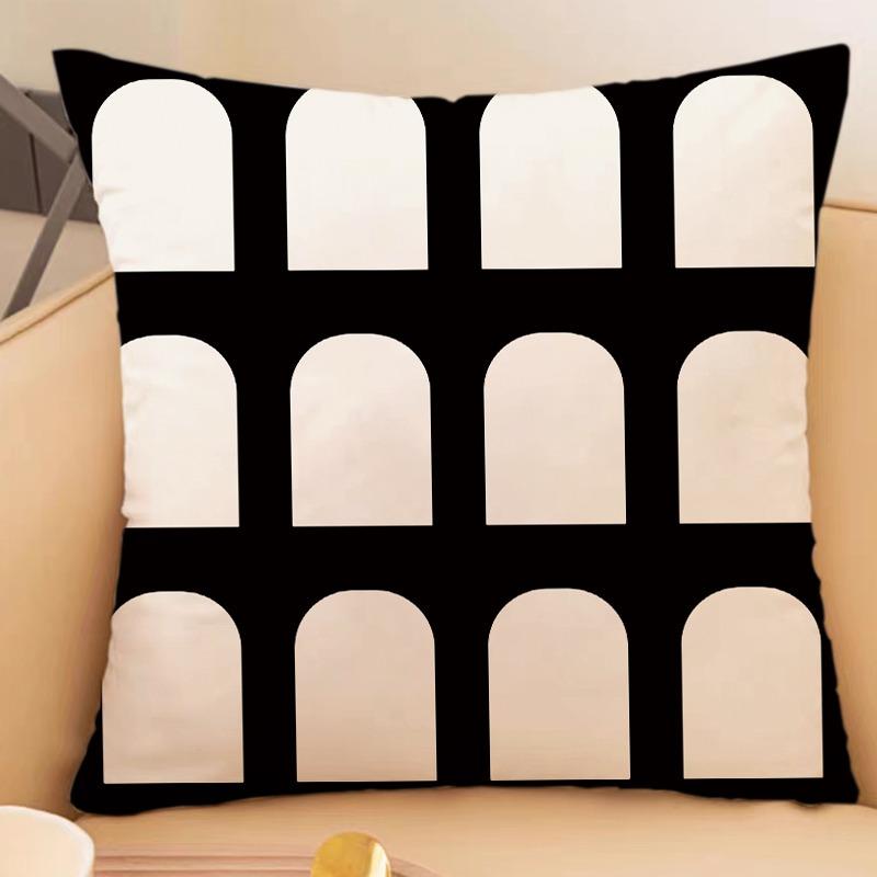 Simple Lines Rabbit Pillowcase Dormitory Decoration Office Living Room Sofa Home Pillowcase