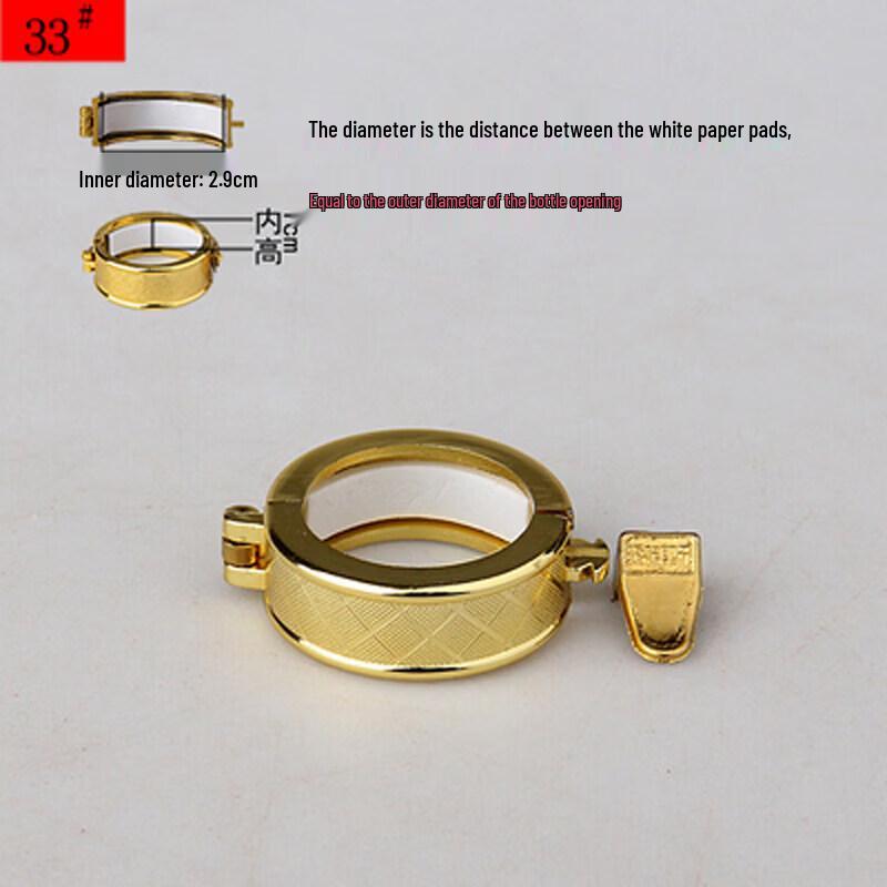 Ceramic Wine Bottle Sealing Buckle and Ring Set