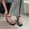 Fashion Fashion Metal Rivet Women Wedges Sandals Shoes New 2025 Footwear Ankle Wrap Ladies Heeled Sandals Wedges Shoes Female Pumps