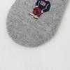 Socks Bear Invisible Cotton Casual Hosiery Men's Boat Socks Korean Style Socks Middle Tube Hosiery