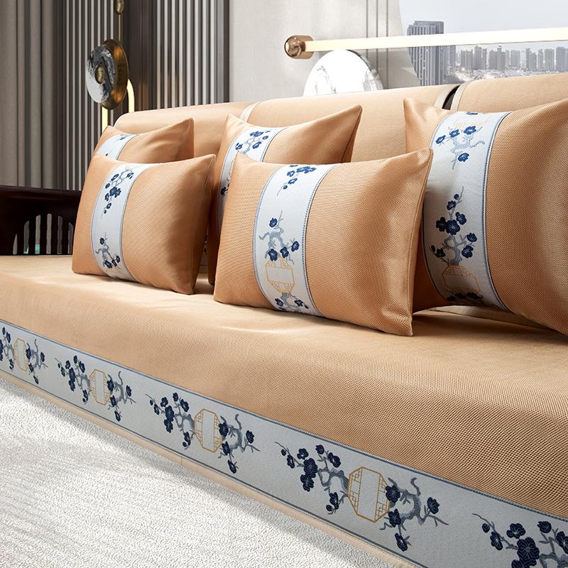 

Летняя подушка для дивана, нескользящий чехол, летняя подушка, дышащая, универсальный летний коврик на четыре сезона, китайский чехол, тканевая подушка 70*70cm