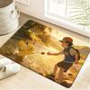 Pokemon Tropical Rainbow Print Doormat Anti-slip Absorbent Floor Mat for Home Entrance Bedroom Living Room Decor