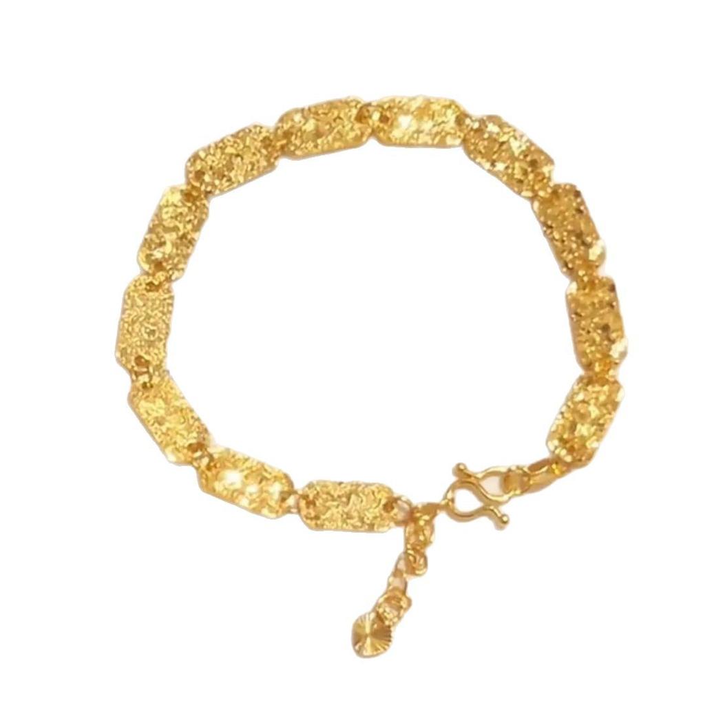 Real Gold Store, Same Style Gold, Women's Bracelet, Square Plate, Beautiful Jewelry