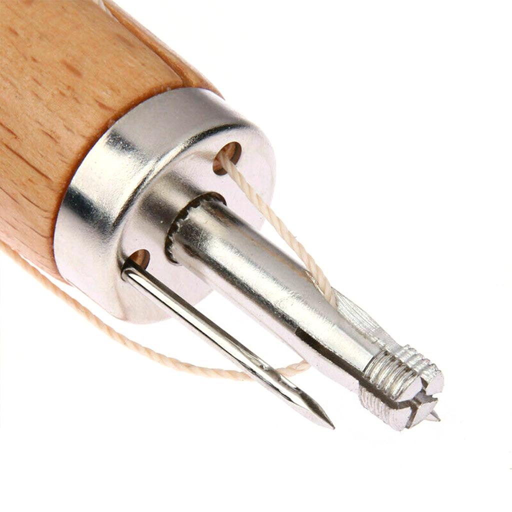 Professionelles Leder-Nähwerkzeug-Set, Nähwerkzeug, Nadeln, gewachster Faden, Leder-DIY-Reparatur