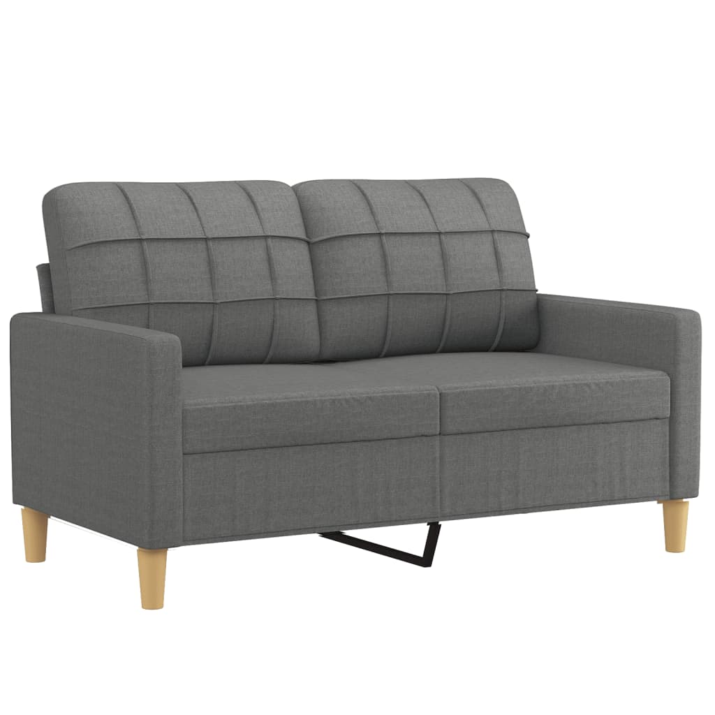 Vidaxl 2-Cz. Relaxation Set With Cushions, Dark Grey, Fabric