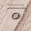 Datang Lady Senior Women's Sequin Cable Knit Cardigan