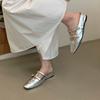 French Retro Square Head Mary Jane Bag Head Half Slippers Women'S Spring And Summer Heightening Buckle Temperament Single Shoes