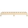 Box Spring Bed Frame Cream 80x200 cm Fabric