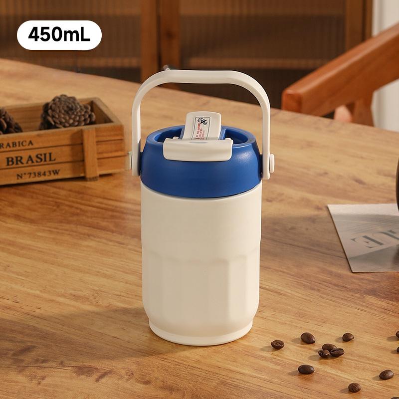 New 316 Stainless Steel Mug Girls' Large-capacity Handle Mug High-value Coffee Cup