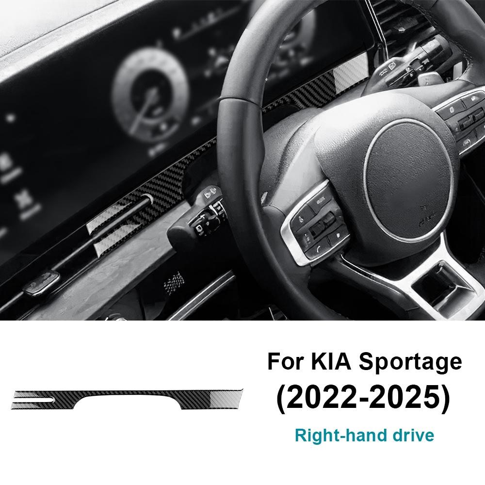 Real Soft Carbon Fiber Sticker For Kia Sportage NQ5 2025 2025 2025 2025 LHD RHD Car Instrument Dashboard Panel Interior Trim