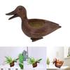 Cute Duck Ornaments Resin Figurine Decorative Outdoor Decors Planter Outdoor Plant Flower Pots Ornaments Duck Statue