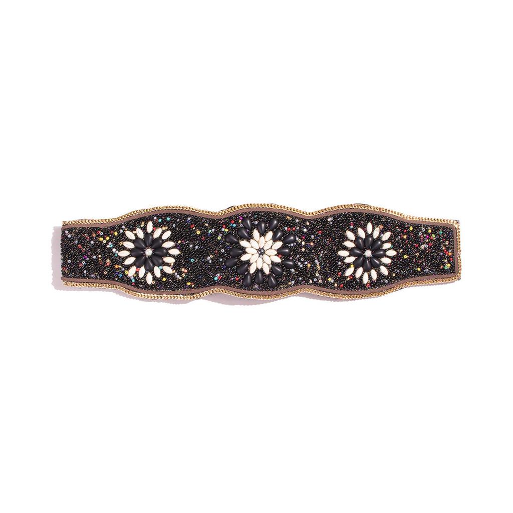 Beaded Waist Bohemian Sash With Handcrafted Shell Embellishments For Women Elegant Fashion