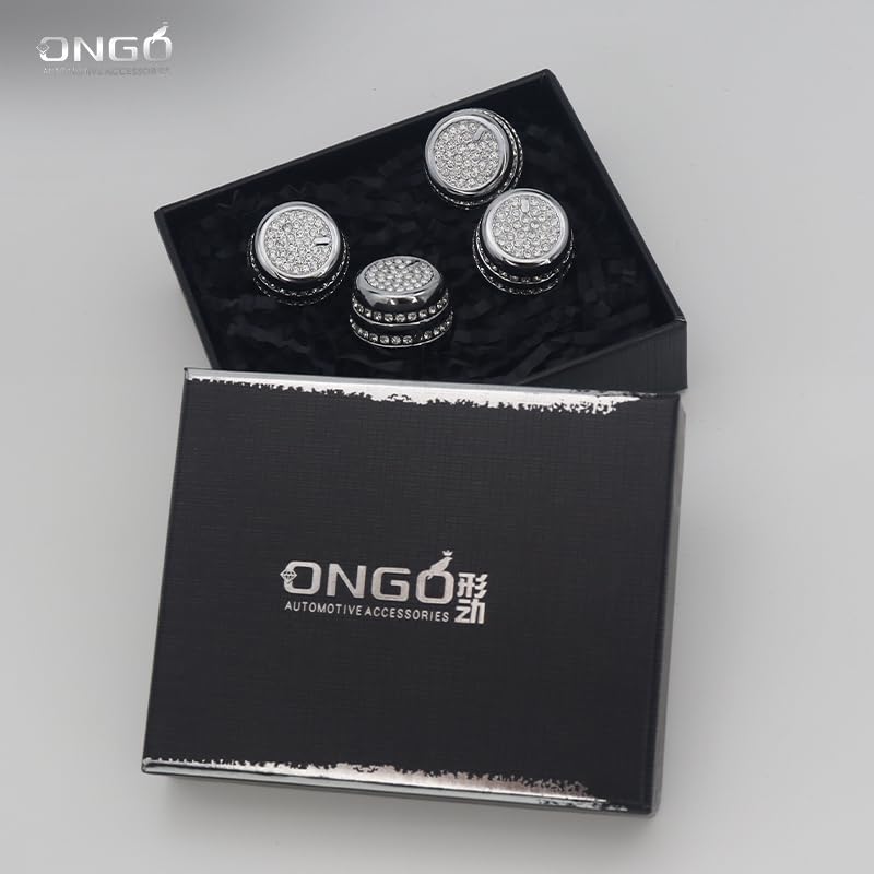 ONGOXD Volvo Autozubehör Kristall-Knopfabdeckung für XC40 XC60 V60 S60 C40 XC90