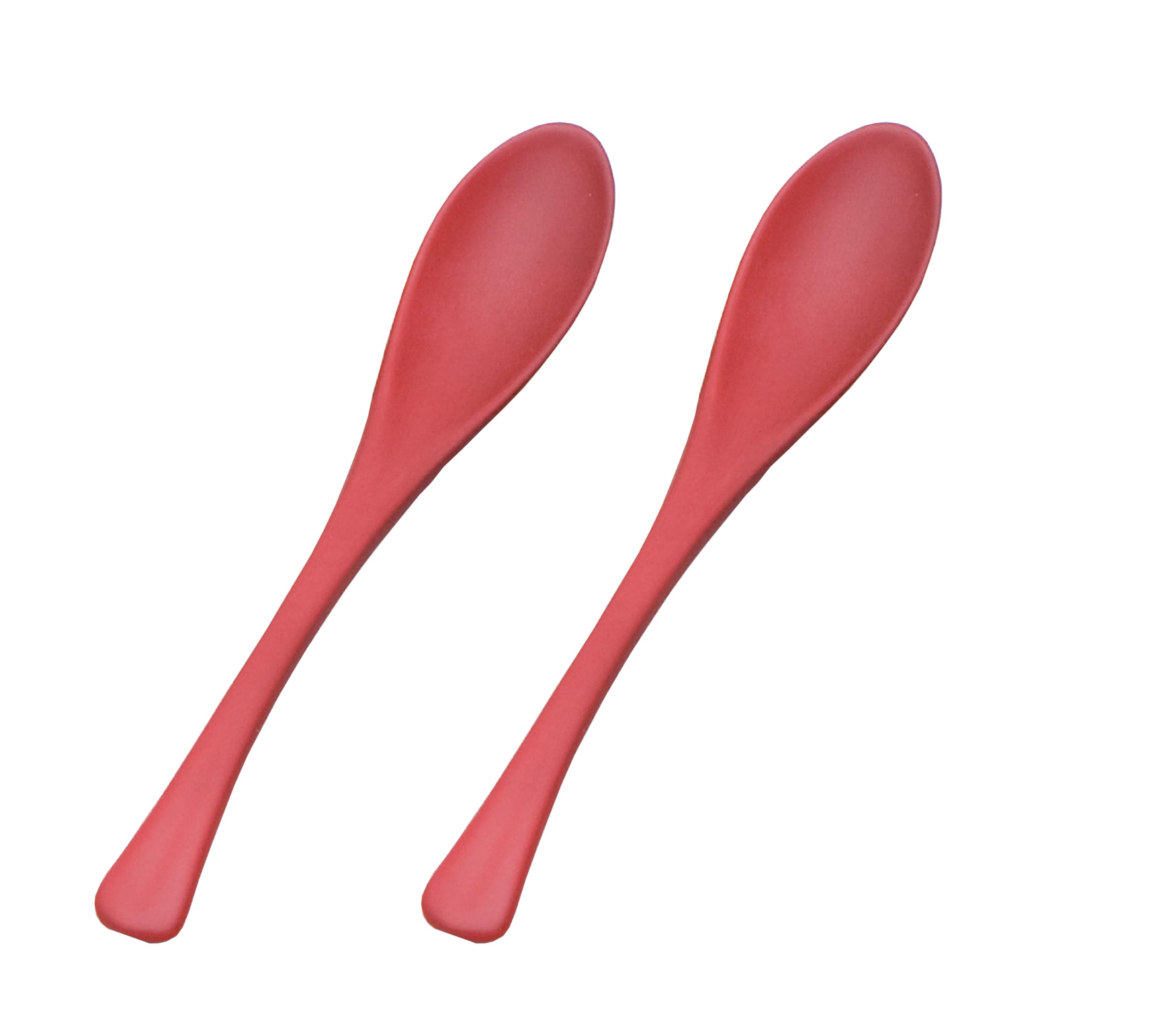 Wakaizumi Japanese Restaurant Porridge Vermilion Set of Lacquerware, Lacquerware, Spoon, Lacquer, 2, H-59-98