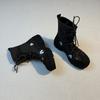 Color Matching Straps "Ballet Style Short Boots Round Head Soft Platform Sports Versatile Fashionable Hiking Shoes Thin Boots Short Boots