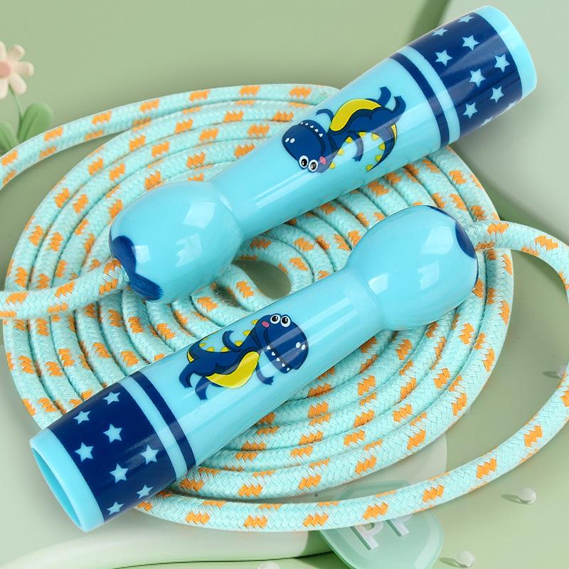 New Children Adjustable Cotton Jump Ropes Sport Fitness Lovely Cartoon Skipping Handle Fillet Design Outdoor Sports Exercise Toy