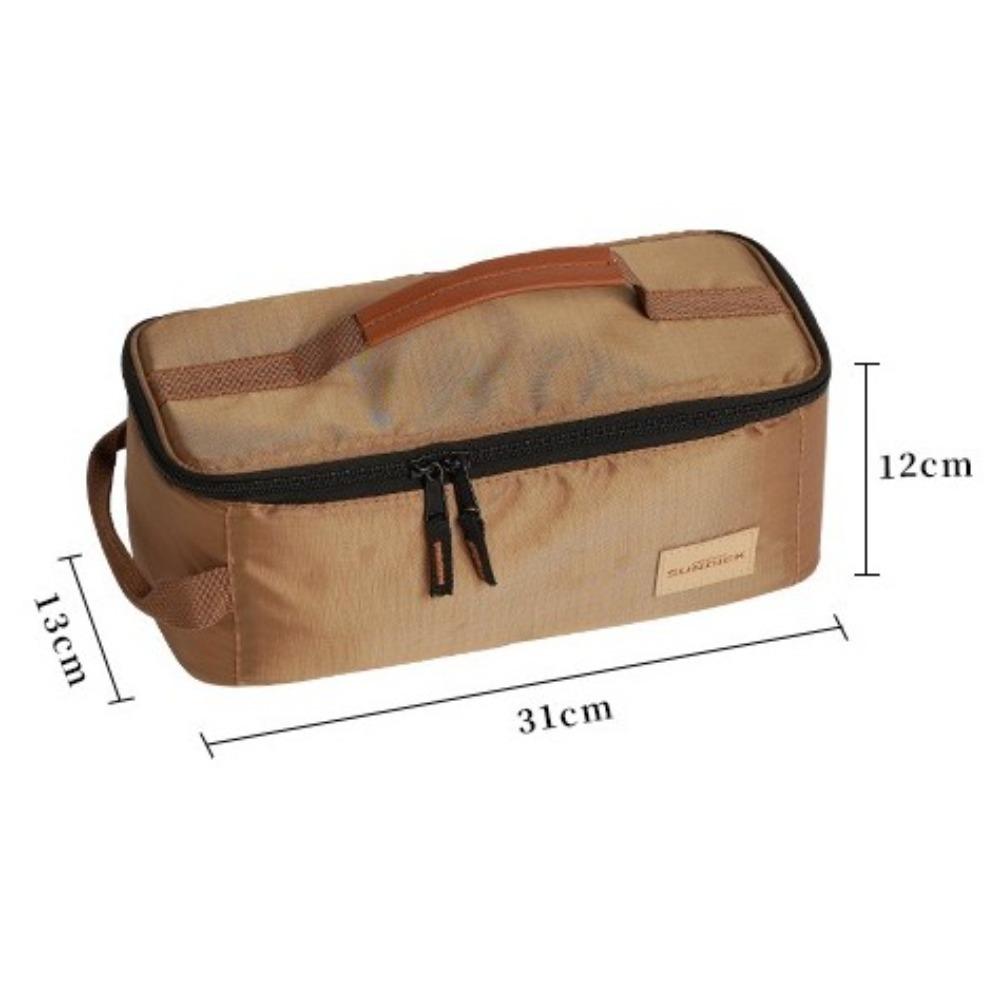 Large Capacity Cutlery Pouch Lightweight Wear-Resistant Camping Storage Bag Breathable Tableware Classification Storage Bag