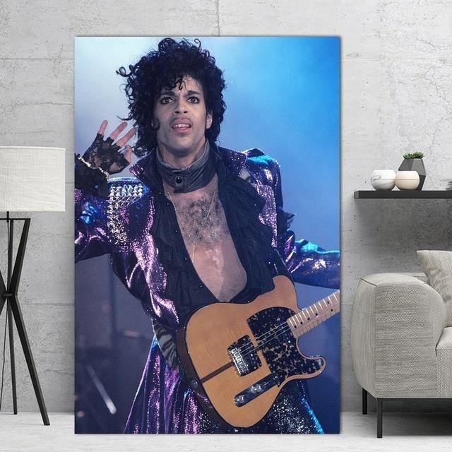 

Принц Роджерс Нельсон рок-музыка певец постеры со звездами и принты холст живопись настенные панно эстетический декор комнаты Quadro