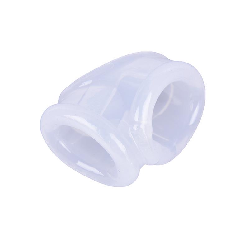 Men's Cock Ring & Scrotum Restraint Penis Sleeve - Adult Erotic Product