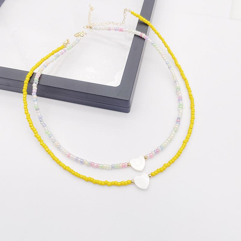 1 шт. Новое ожерелье-чокер в виде сердца с натуральной ракушкой для девочки — фото 6