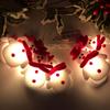 high quality1pc LED / Self-Lit Snowman String Lights with -and-Play Button Control (No Color-Changing) - 64.96inch (10) Warm White-like Glow,