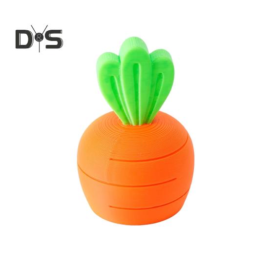 

3D-печатная выдвижная игрушка-морковка для снятия стресса и беспокойства для детей и подростков, для взрослых, портативная, дорожная, телескопическая, симуляционная, морковка, сенсорная игрушка оранжевый