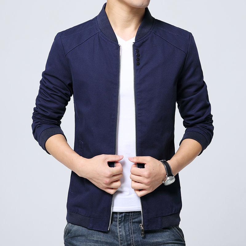 Jacke Herbst und Winter Koreanische Version Trend Slim Casual Stehkragen Herrenbekleidung