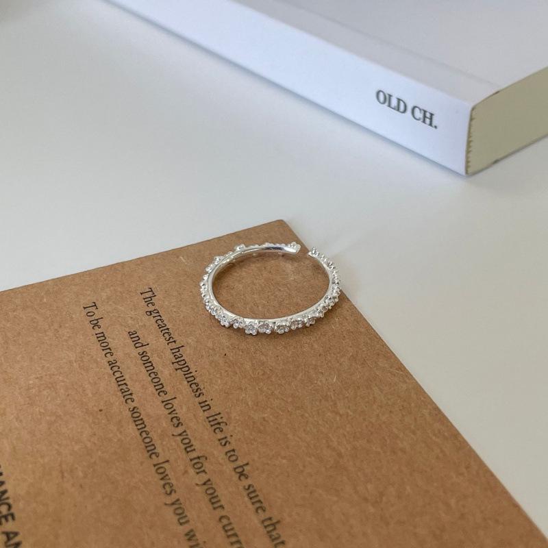 Korean Floral Ring: Light Luxury, Adjustable, Stackable, Simple Fresh Design Open Adjustable