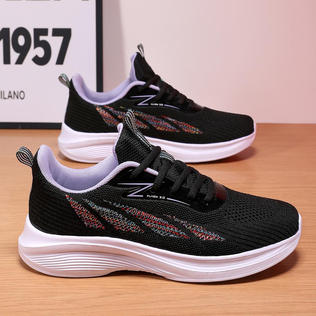 New fly-woven mesh sports and leisure shoes women's soft-soled lightweight running shoes