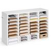 VEVOR Literature Organizer, 36 Compartments Office Mailbox with Detachable Shelves, Wooden Mailbox Sorter with Particle Board
