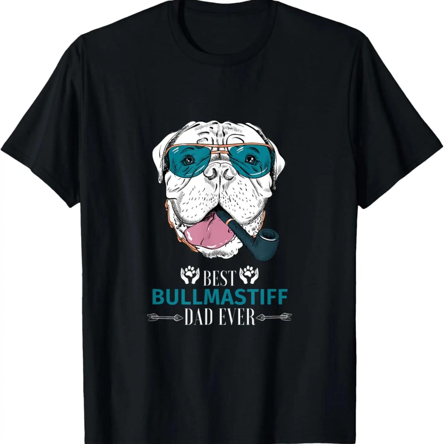 Mens funny cool BEST BULLMASTIFF DAD EVER T-Shirt S