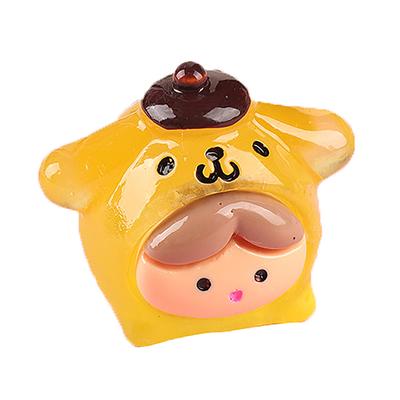 Cartoon Luminous Duck Resin Cabochon Miniature Dollhouse Accessories Diy Scrapbook Craft Christmas Decorations For Home
