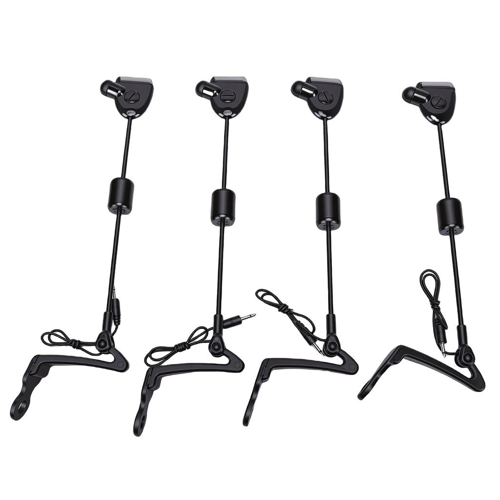 4 Pcs Fishing Bite Alarm Indicators   Carp Fishing LED Illuminated Bite Indicator for Outdoor